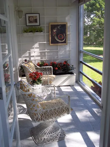 a room with water heater and wooden floor