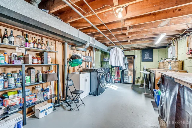 a view of storage and utility room