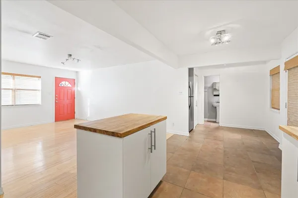 a hallway with entryway