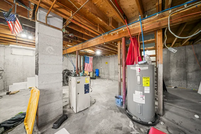 a view of storage and utility room