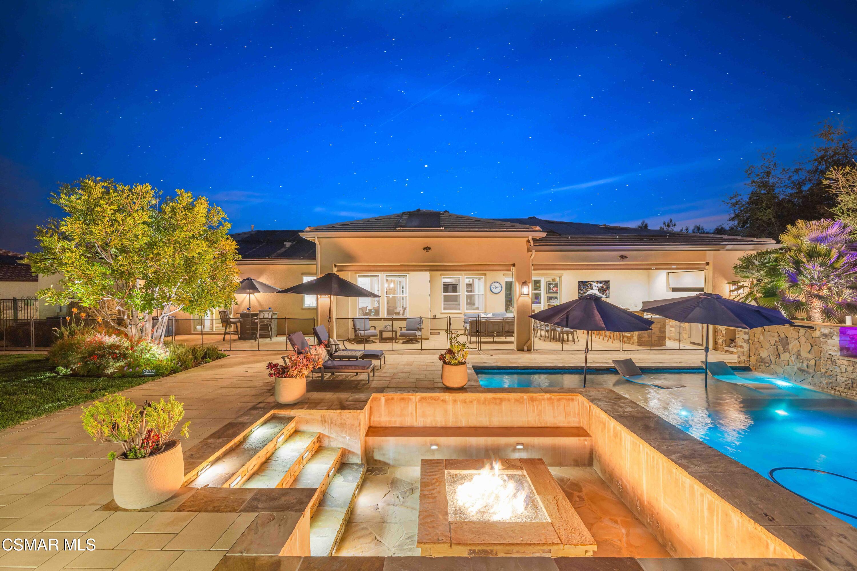 6508 High Country Place Moorpark, CA 93021 - Photo 61 of 95 a view of swimming pool with seating area