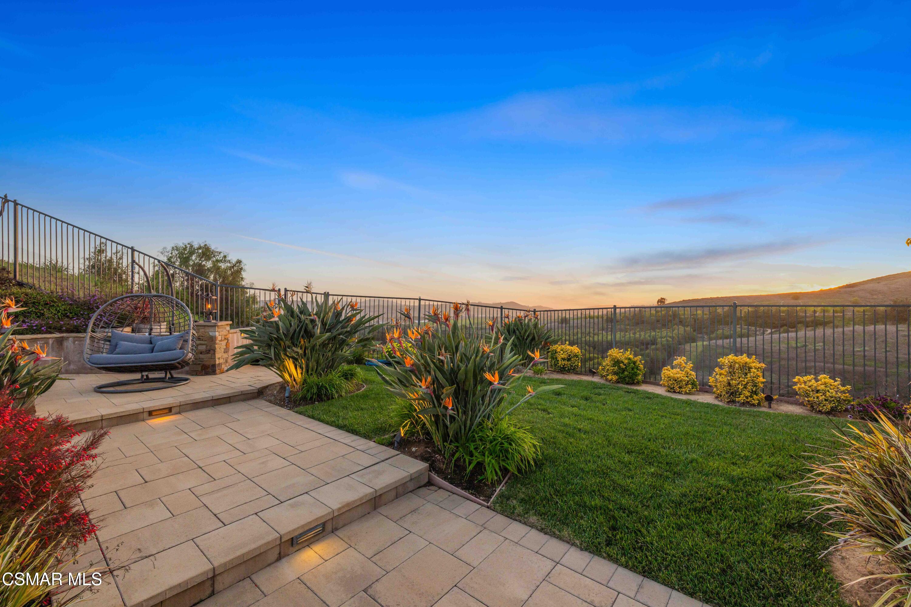 6508 High Country Place Moorpark, CA 93021 - Photo 64 of 95 a view of a terrace with yard and mountain view in back