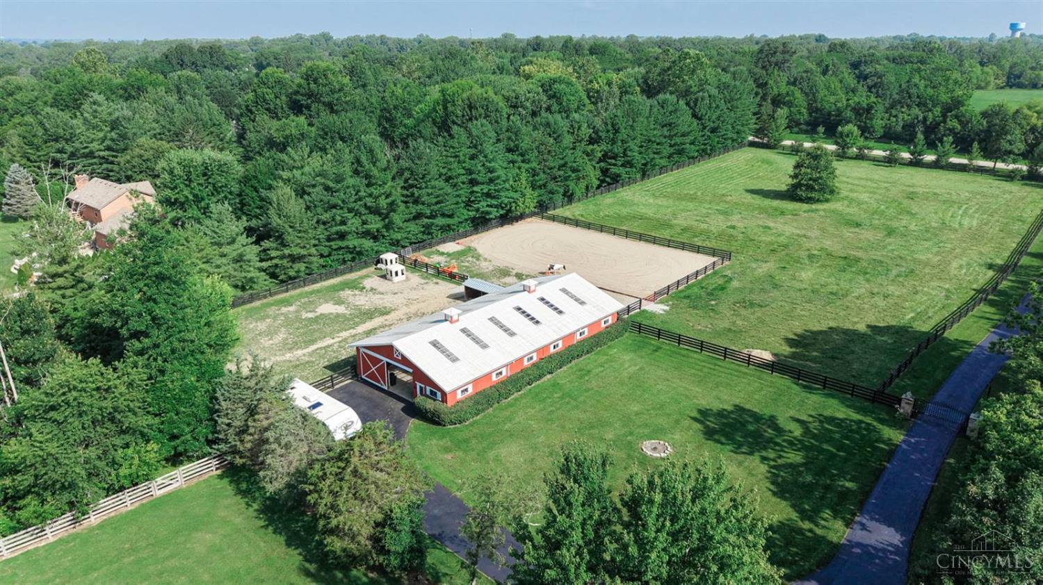 723 Nunner Road Maineville, OH 45039 - Photo 93 of 98 Aerial of barn and pastures
