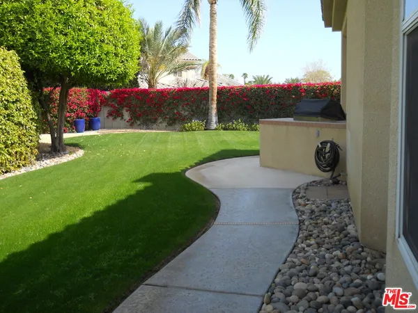 a view of a garden