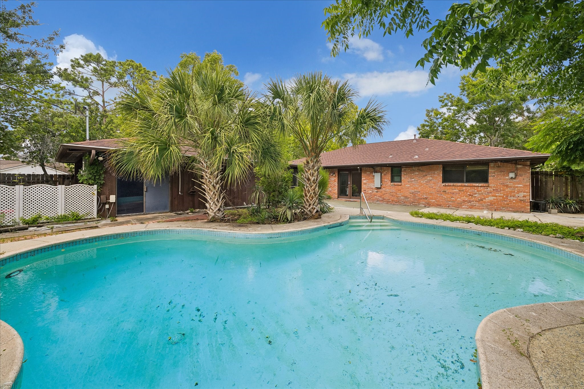3314 Tanglewilde Street Houston, TX 77063 - Photo 6 of 23 Fully enclosed backyard with gorgeously maintained pool with newer concrete decking!