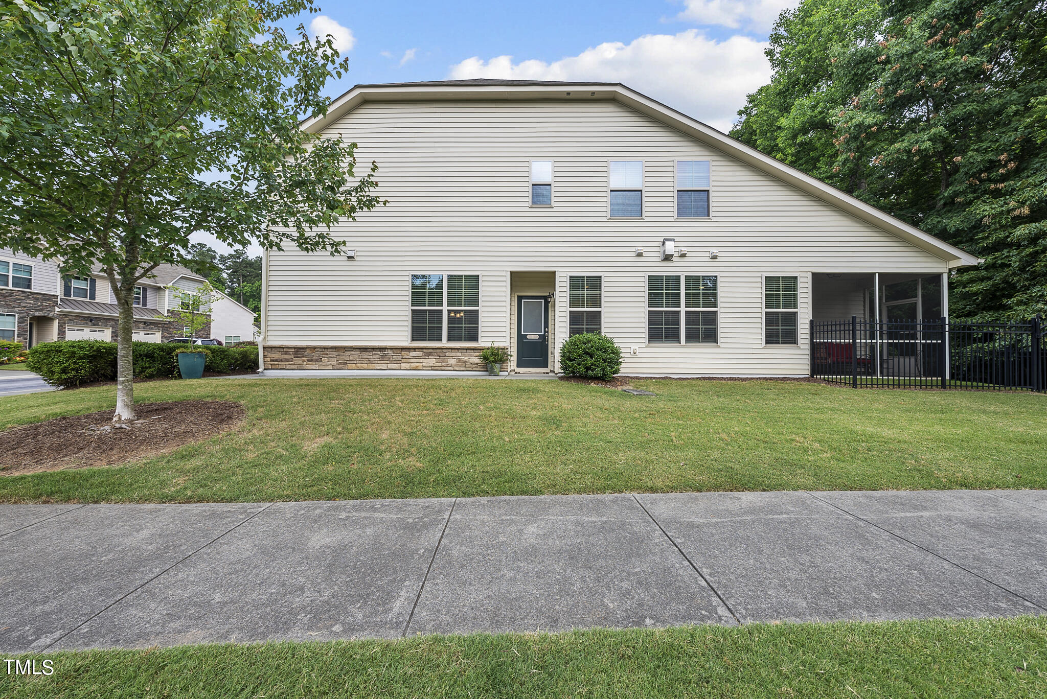 2 Intuition Circle Durham, NC 27705 - Photo 2 of 33 a front view of house with yard and green space