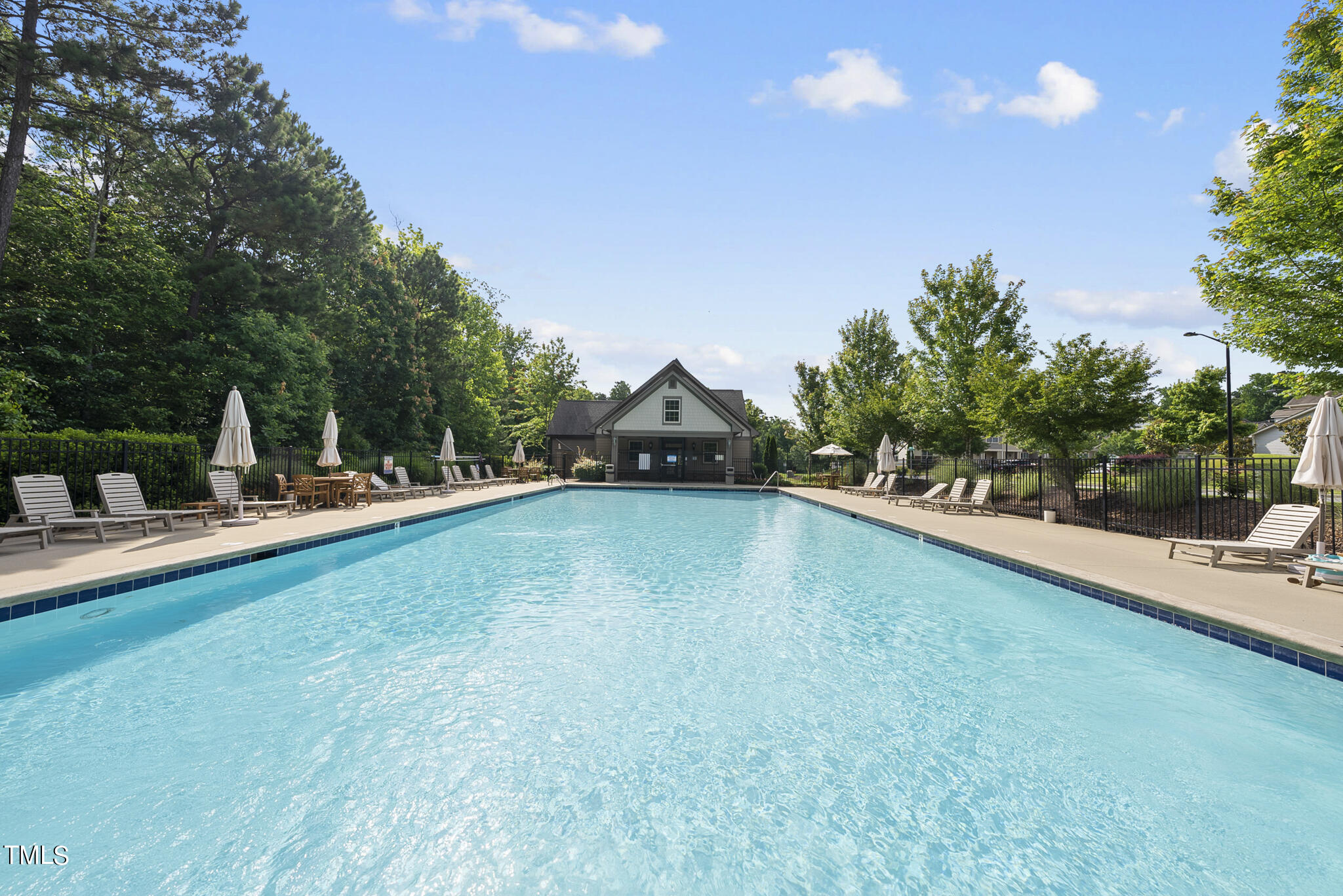 2 Intuition Circle Durham, NC 27705 - Photo 32 of 33 a view of a swimming pool with a patio and yard