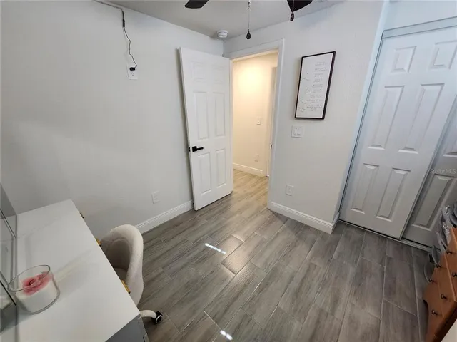 a view of livingroom with furniture and wooden floor