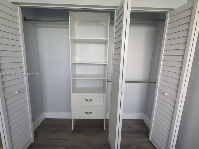 a view of walk in closet