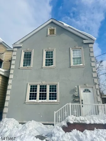 a front view of a house
