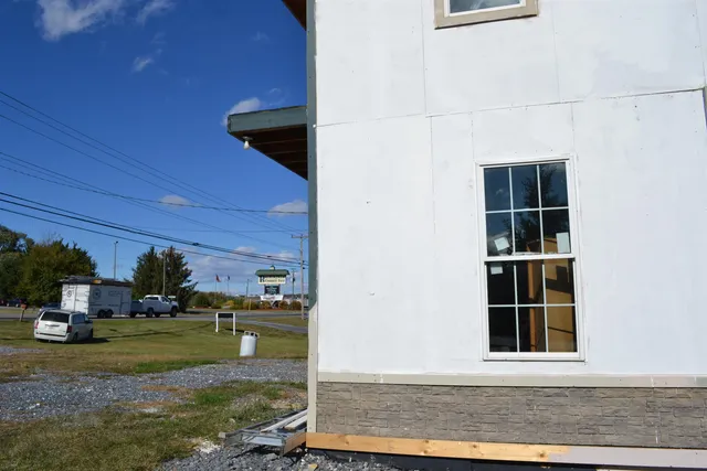 a view of building with front door