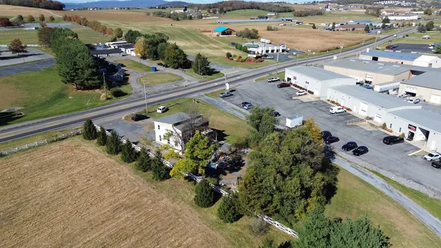 an aerial view of a city