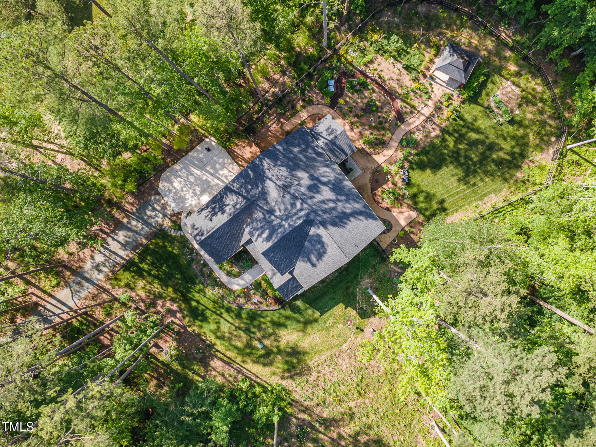 1017 Fortune Lane Mebane, NC 27302 - Photo 75 of 84 a aerial view of a house with a yard
