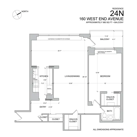 $1,200,000 | 160 West End Avenue, Unit 24N | Upper West Side