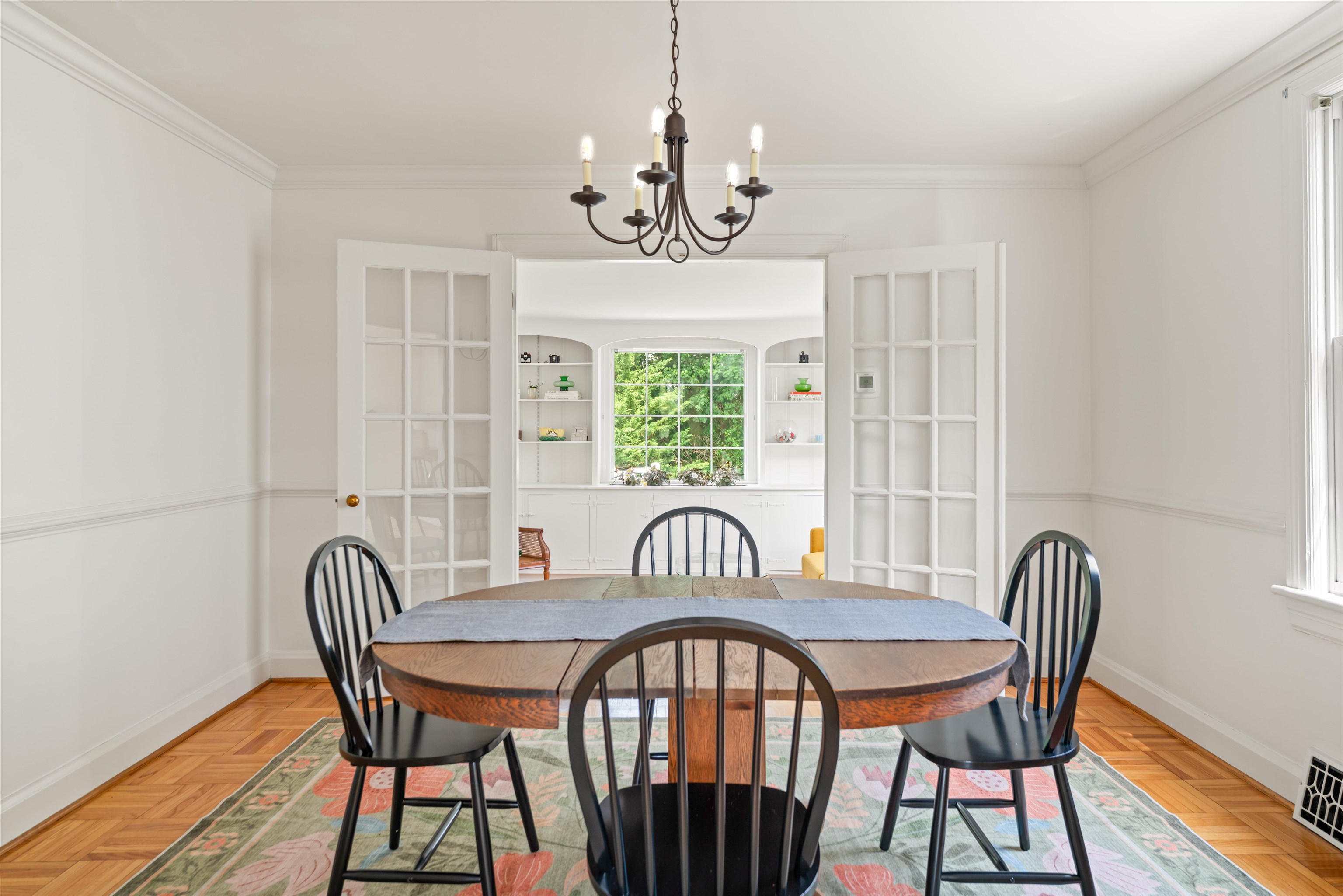 7 Taylor Street Staunton, VA 24401 - Photo 11 of 47 a view of a dining room with furniture window and wooden floor