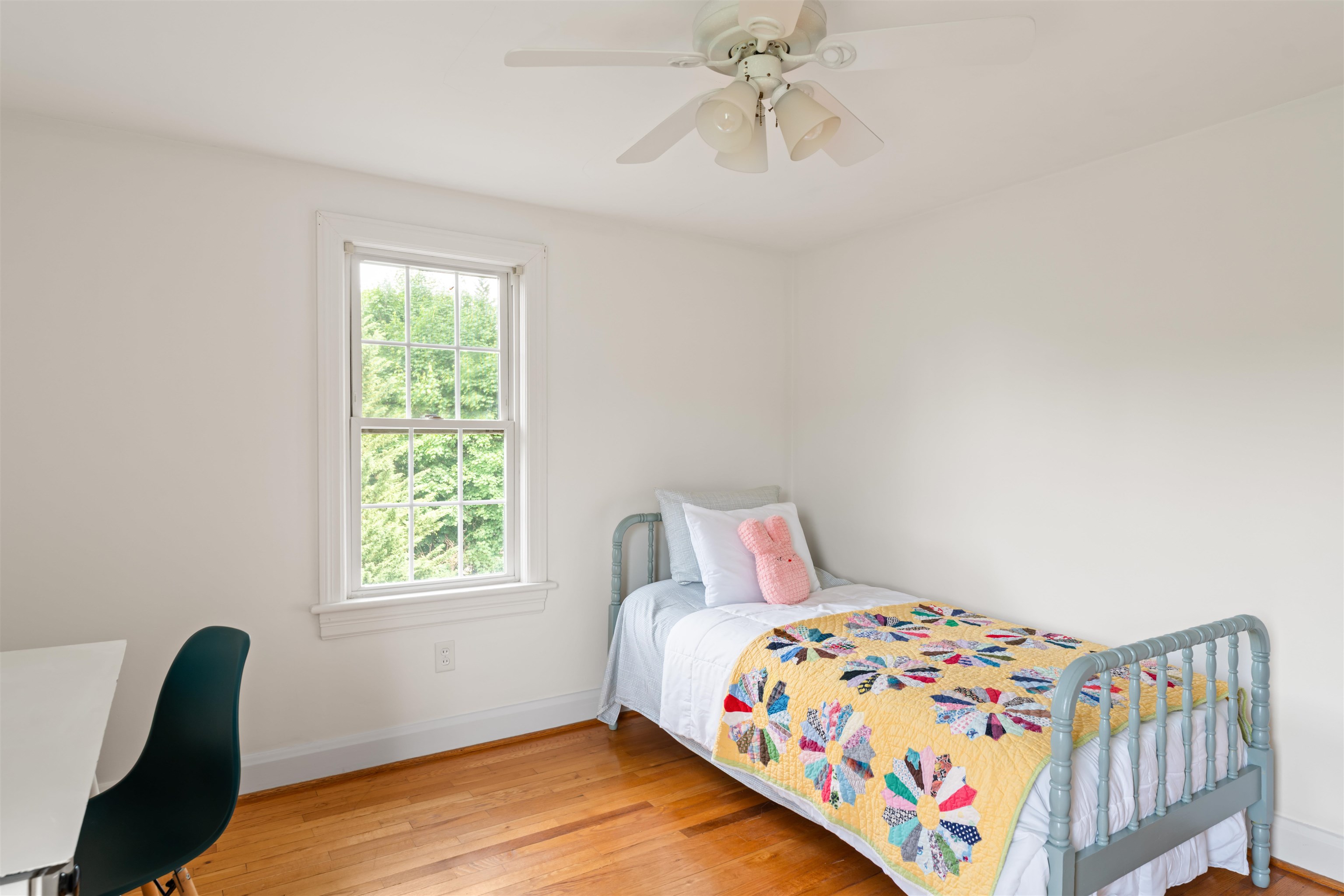 7 Taylor Street Staunton, VA 24401 - Photo 29 of 47 a bedroom with a bed and wooden floor