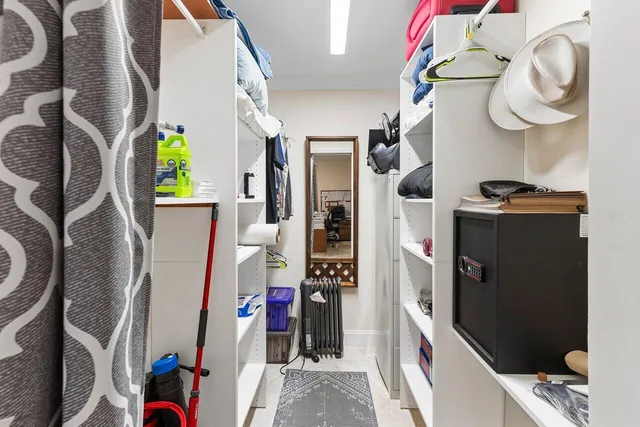 a view of walk in closet