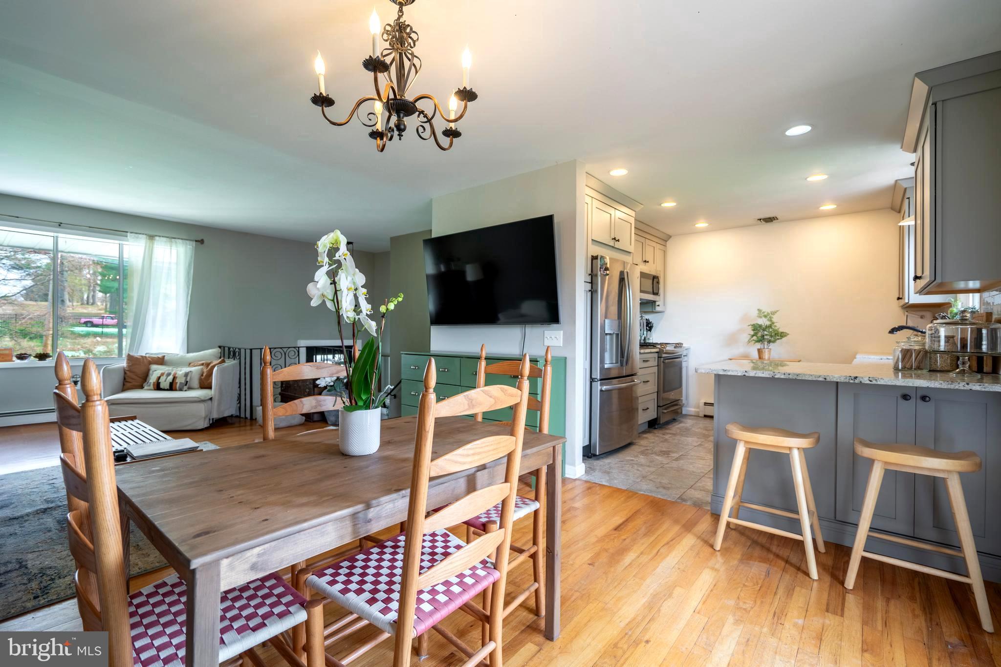 1066 Almshouse Road Ivyland, PA 18974 - Photo 9 of 39 a living room with furniture and a flat screen tv