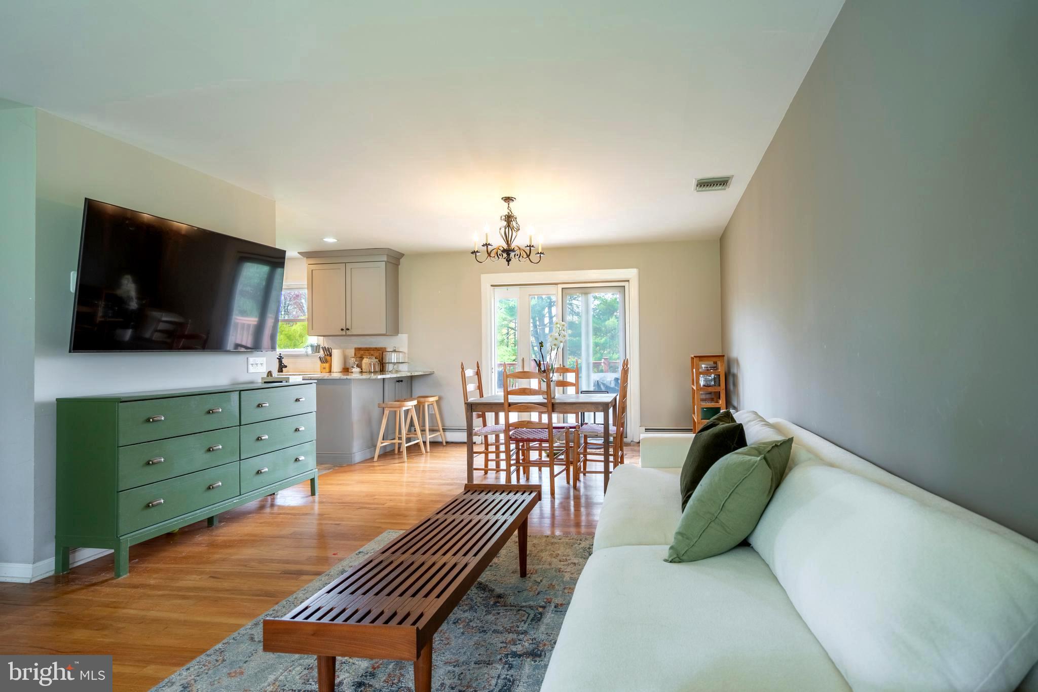 1066 Almshouse Road Ivyland, PA 18974 - Photo 10 of 39 a living room with furniture and a flat screen tv
