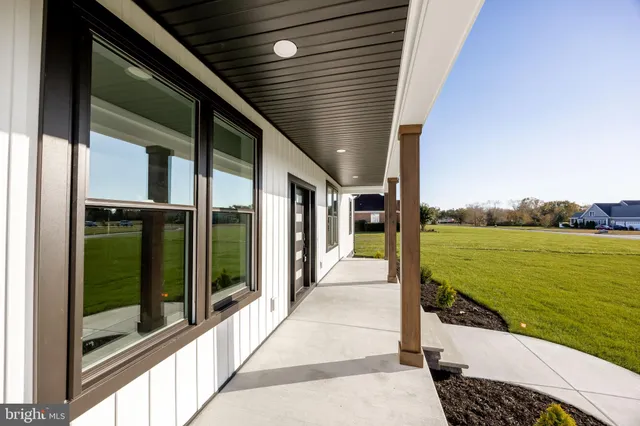 a view of a hallway with entryway
