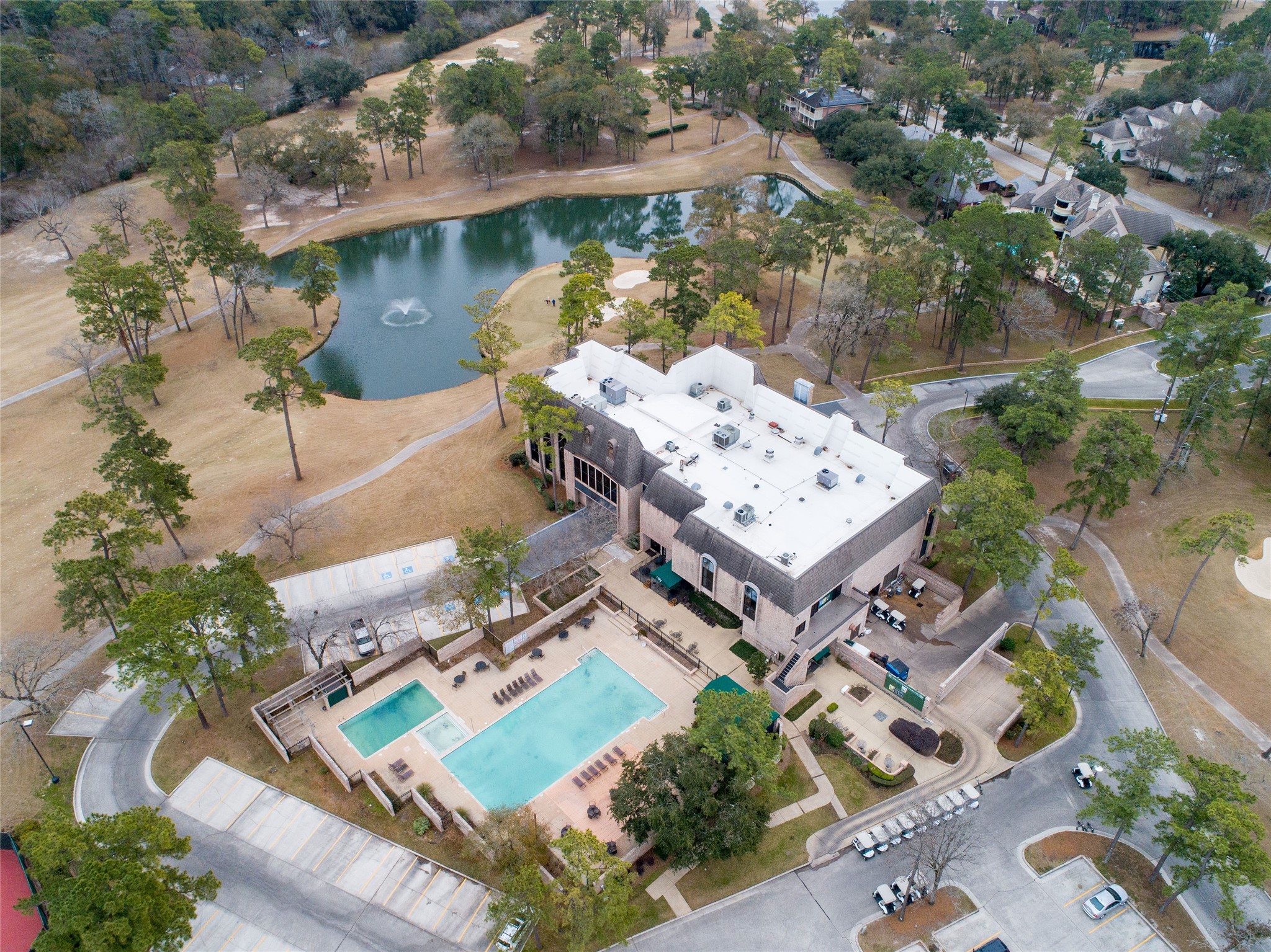 3003 Green Vista Houston, TX 77068 - Photo 3 of 18 an aerial view of a house with a big yard