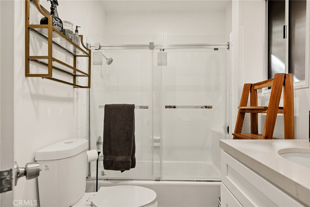 30789 All View Drive Running Springs, CA 92382 - Photo 16 of 25 a bathroom with a sink a toilet and shower