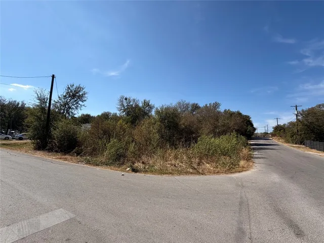 a view of a rural road with plants