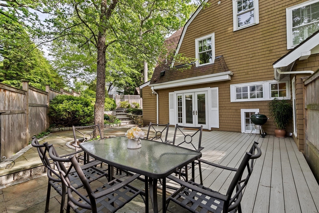 26 Saxon Road Newton, MA 02461 - Photo 25 of 25 a view of a house with patio and wooden floor