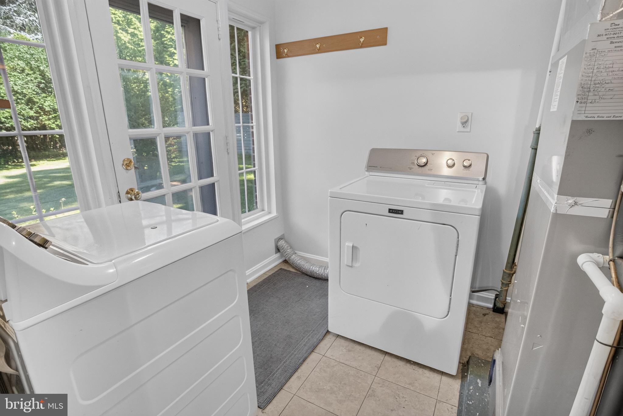 7803 Marbury Road Bethesda, MD 20817 - Photo 12 of 26 Utility and laundry room off kitchen - back door