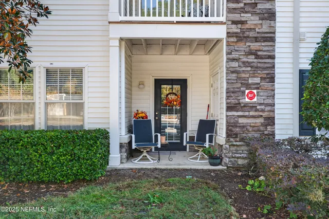 a view of outdoor space and porch