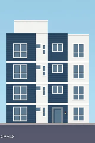 a front view of a building