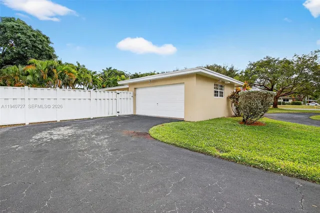 a house with a garden