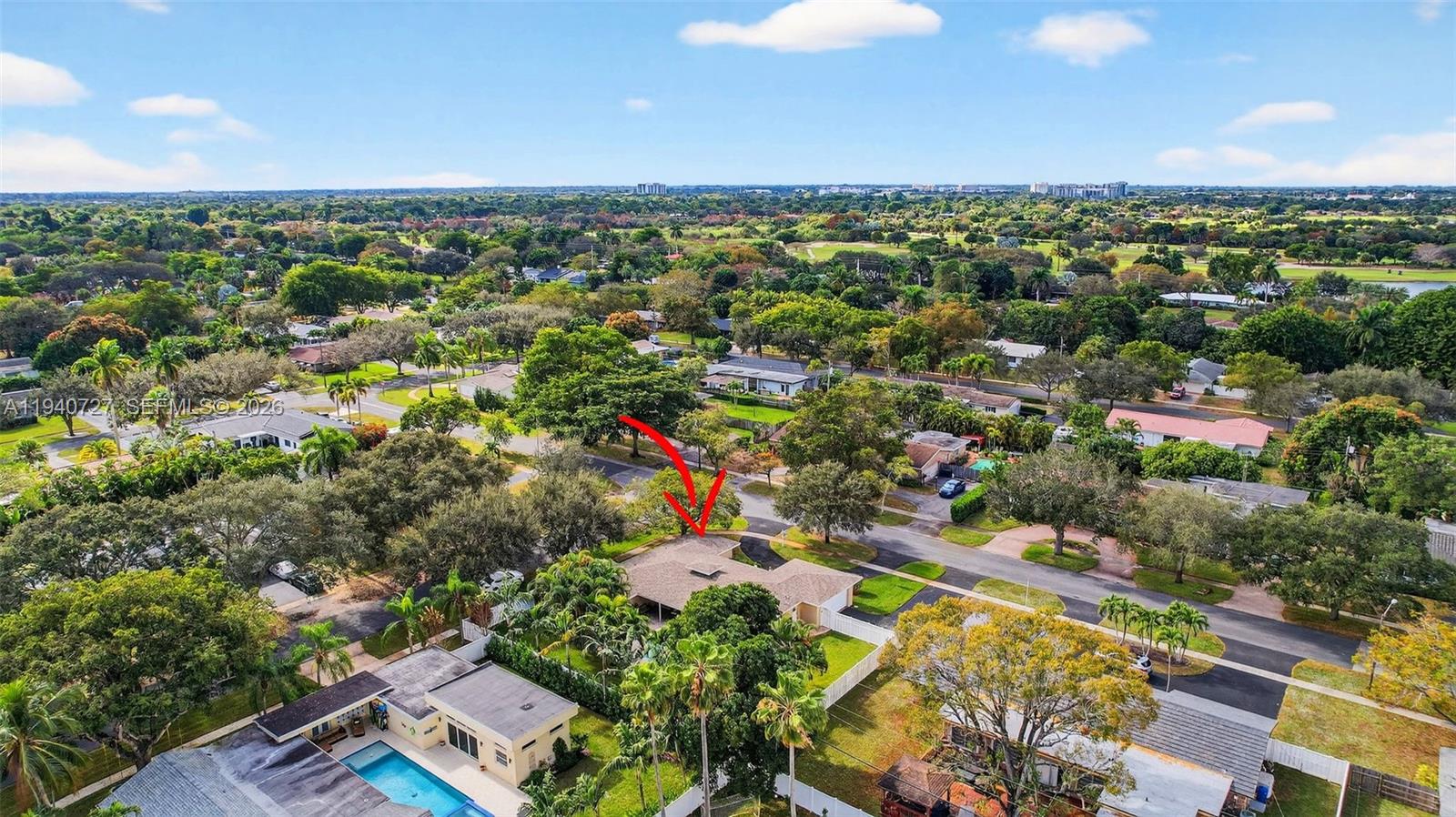 280 Southwest 63rd Avenue Plantation, FL 33317 - Photo 49 of 53 an aerial view of residential houses with outdoor space and trees