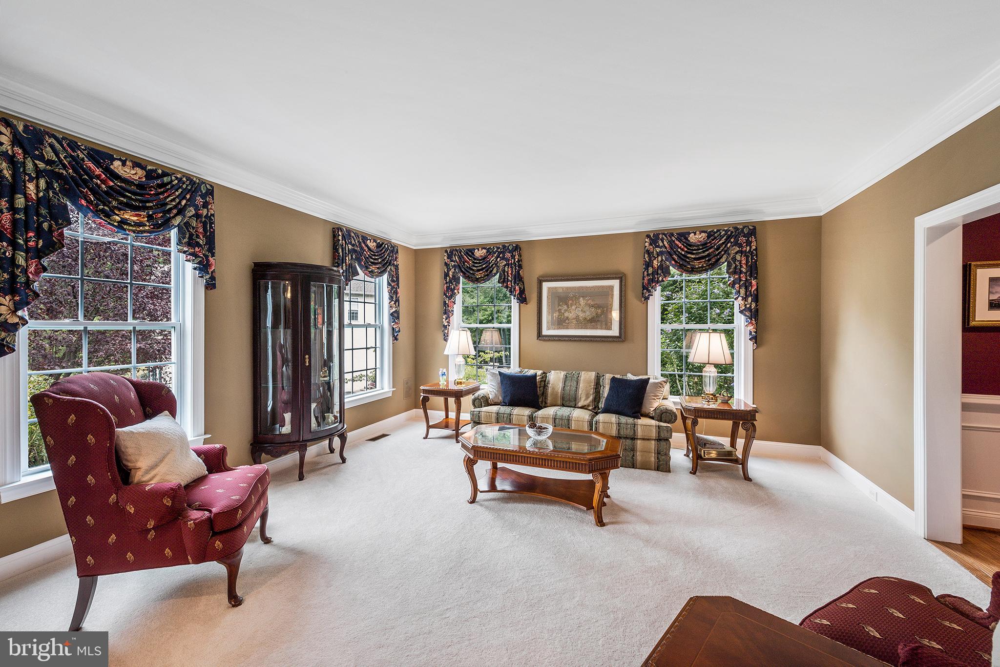 6 Rigby Court Garnet Valley, PA 19060 - Photo 3 of 62 Formal Living Room w/ Garden Views