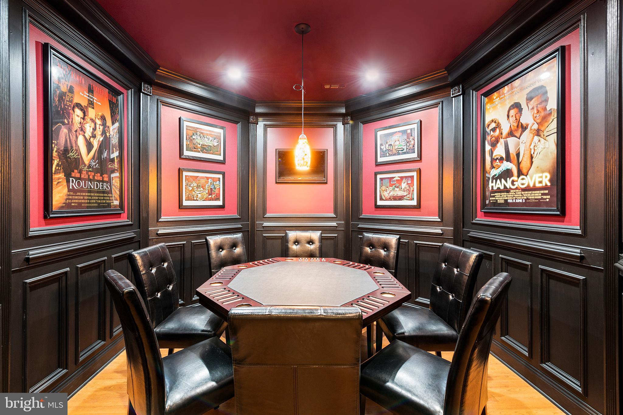 6 Rigby Court Garnet Valley, PA 19060 - Photo 43 of 62 Custom Poker Room Complete w/ TV & Ventilation