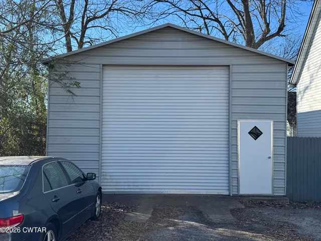 a backyard of a house