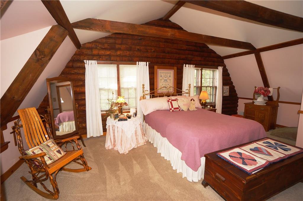45 Dovercrest Road Eighty Four, PA 15330 - Photo 17 of 25 Master bedroom w two walk in closets and en-suite bath w antique claw tub (not shown) tucked under the eaves illuminated by a skylight