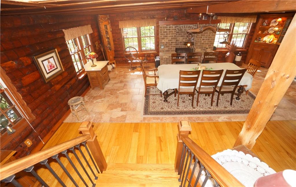 45 Dovercrest Road Eighty Four, PA 15330 - Photo 21 of 25 Coming from the second floor here you can get a good luck at the Ash floors the Porcelain tile And the brick fireplace