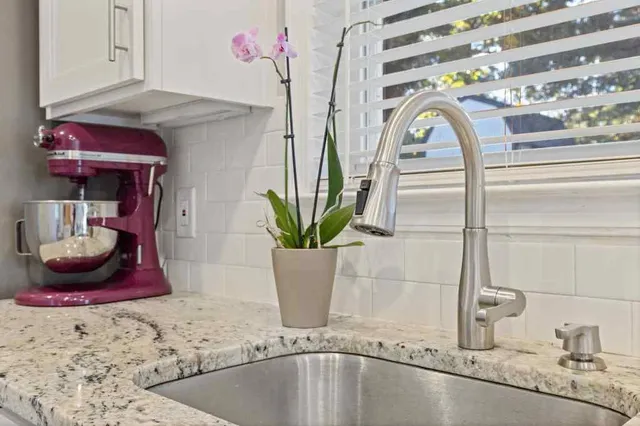 a close view of dining table