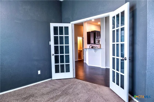a view interior of a house with wooden floor and windows