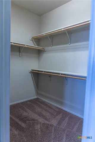 a close view of closet