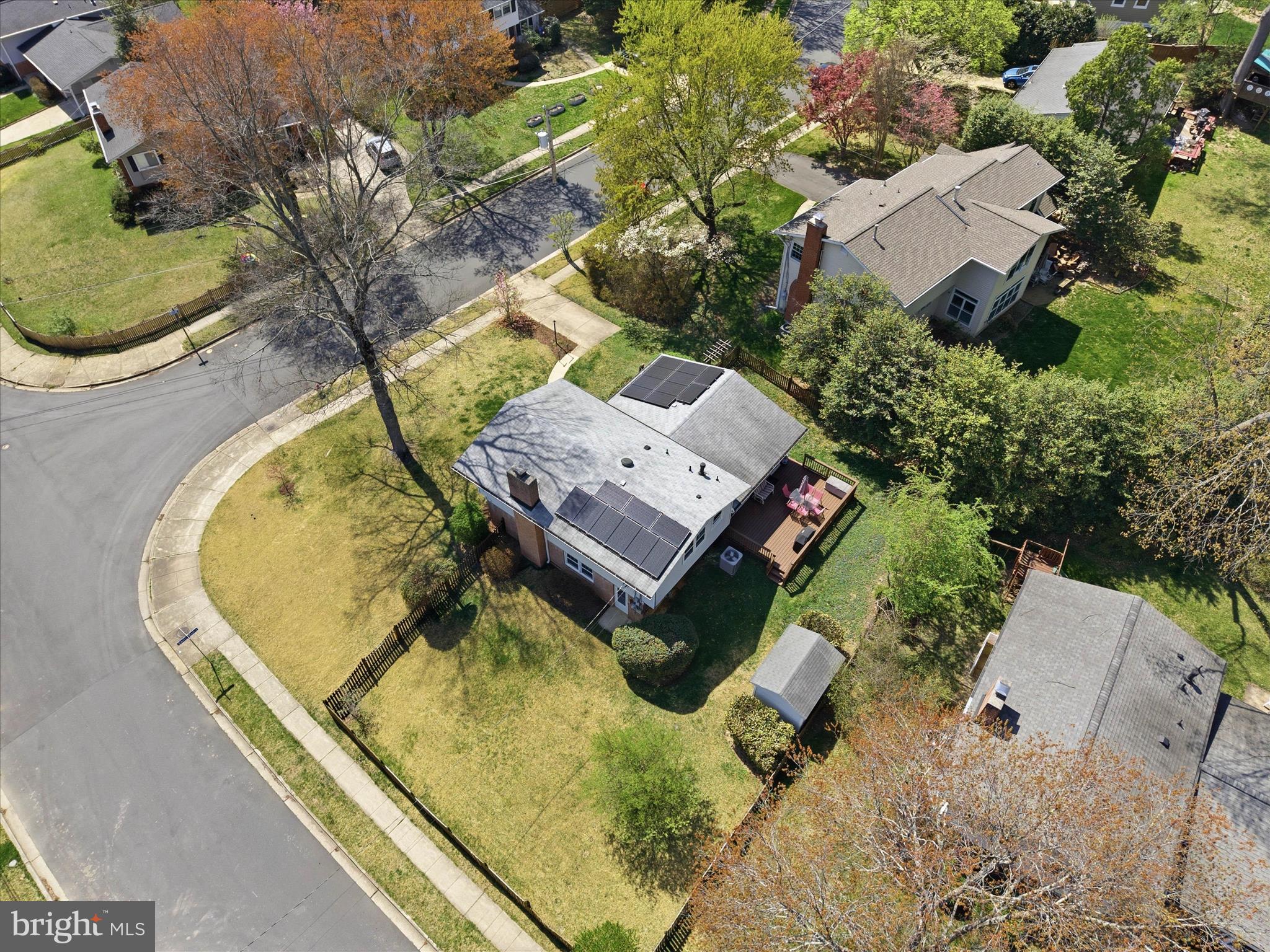 2510 Swift Run Street Vienna, VA 22180 - Photo 34 of 42 an aerial view of a house with a swimming pool