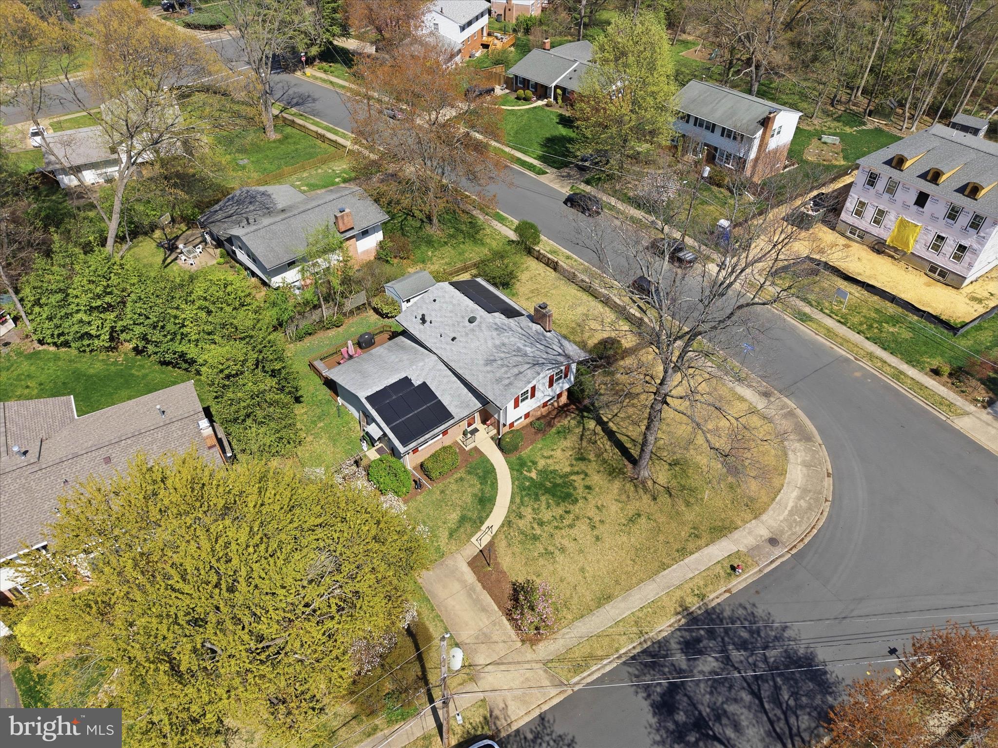 2510 Swift Run Street Vienna, VA 22180 - Photo 35 of 42 an aerial view of a swimming pool with outdoor seating