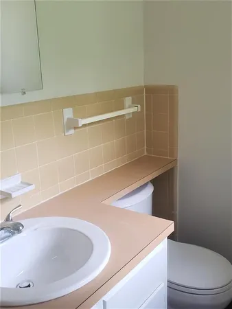 a bathroom with a sink and a toilet
