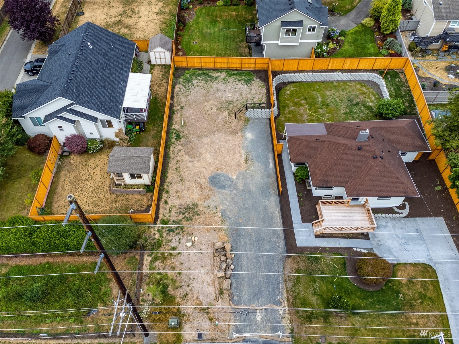 7420-lot #2 Upper Ridge Road Everett, WA 98203 - Photo 3 of 7 an aerial view of residential houses with yard