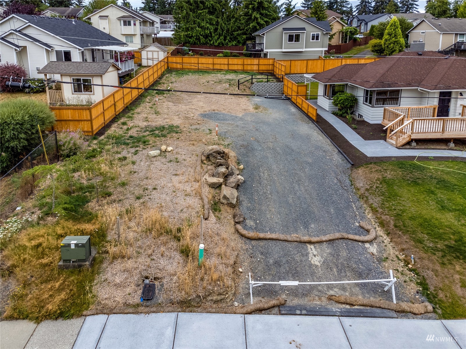 7420-lot #2 Upper Ridge Road Everett, WA 98203 - Photo 5 of 7 an aerial view of a house with a yard