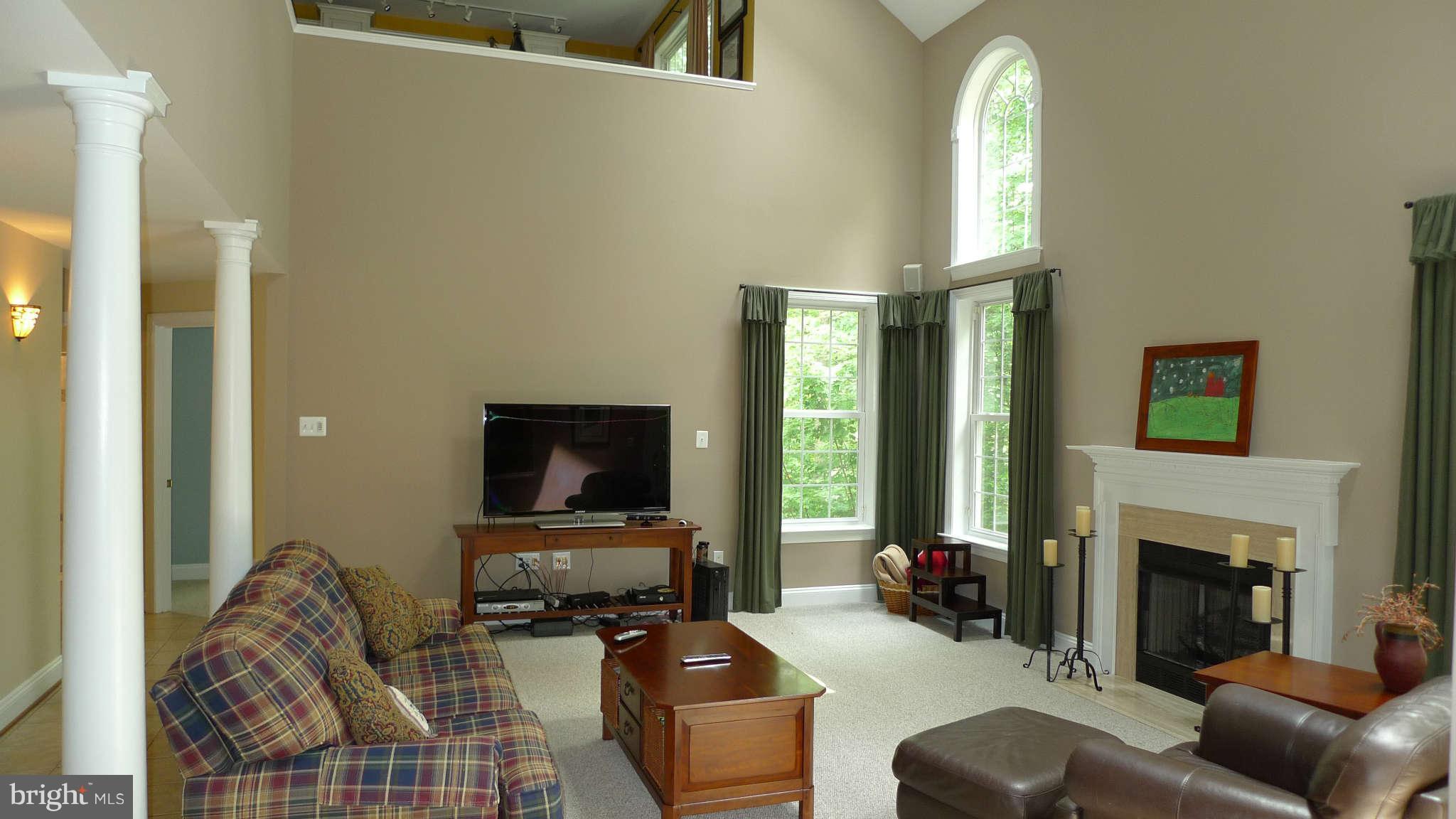 3366 Basford Road Frederick, MD 21703 - Photo 16 of 30 a living room with furniture a fireplace and a flat screen tv