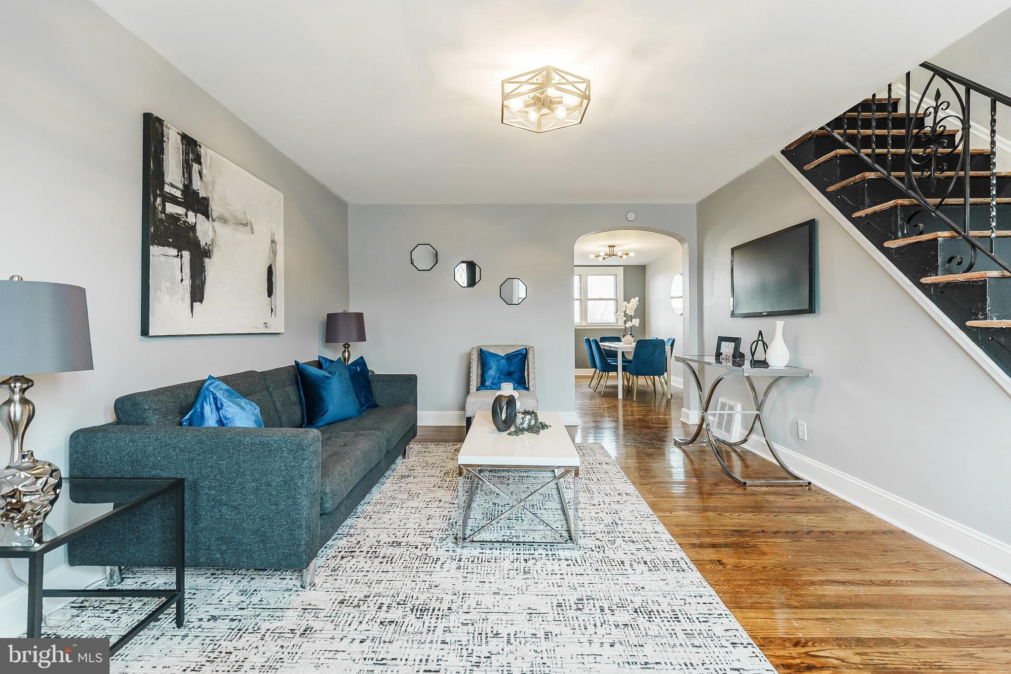 1620 Ashurst Road Philadelphia, PA 19151 - Photo 3 of 30 a living room with furniture and a wooden floor