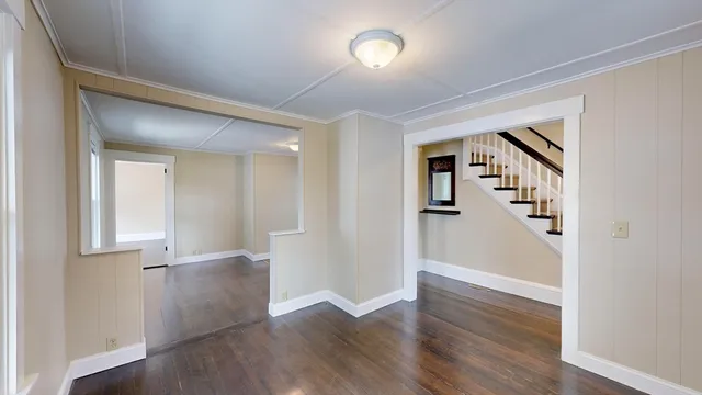 wooden floor in an empty room