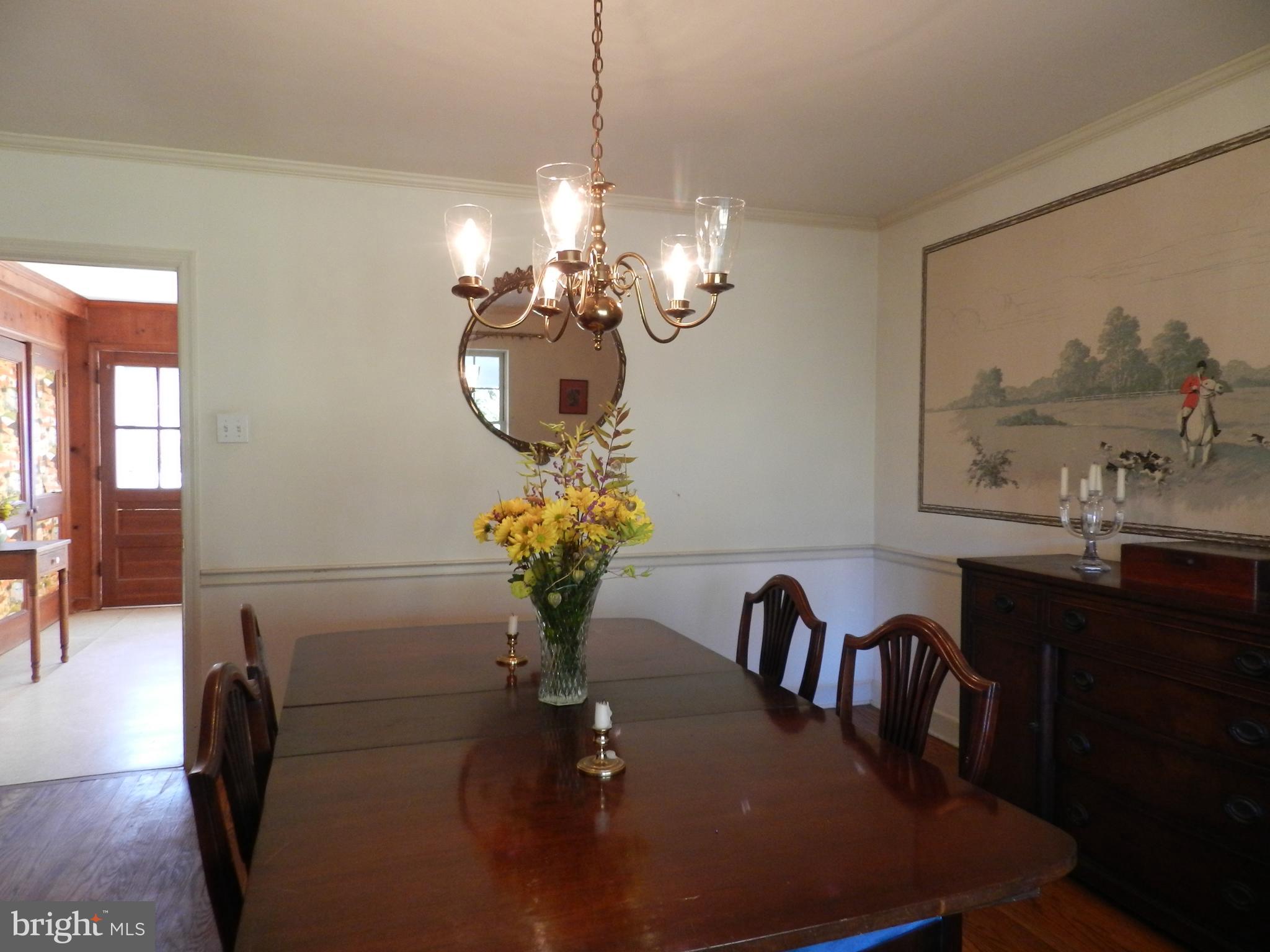 722 Hillview Road Malvern, PA 19355 - Photo 15 of 49 Brass chandelier in DR